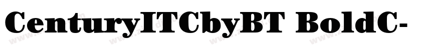 CenturyITCbyBT BoldC字体转换